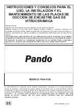 Preview for 1 page of Pando PGA-4130 Manual