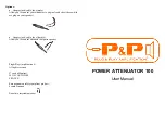 P&P POWER ATTENUATOR 100 User Manual предпросмотр