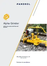 PANDROL Alpha Grinder Operation And Maintenance Manual preview