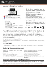 Preview for 4 page of Panduit Altona AT-CAP-SP100 Manual