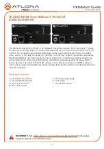 Panduit Atlona AT-AVA-EX70-2PS-TX Installation Manual preview