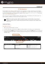 Предварительный просмотр 11 страницы Panduit ATLONA AT-HDR-CAT-2 Manual