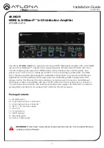 Panduit ATLONA AT-HDR-CAT-4 Installation Manual preview