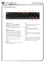 Preview for 2 page of Panduit ATLONA AT-HDR-CAT-4 Installation Manual