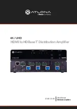 Preview for 1 page of Panduit ATLONA AT-HDR-CAT-4EDLA Manual