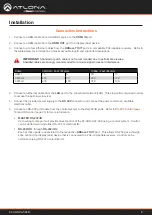 Preview for 8 page of Panduit ATLONA AT-HDR-CAT-4EDLA Manual