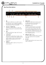 Preview for 3 page of Panduit ATLONA AT-HDR-CAT-8 Installation Manual