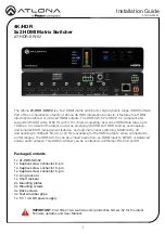 Panduit Atlona AT-HDR-SW-52 Installation Manual preview