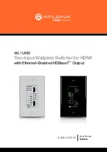 Panduit Atlona AT-HDVS-210H-TX-WP Manual предпросмотр