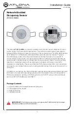 Preview for 1 page of Panduit Atlona AT-OCS-900N Installation Manual