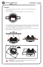 Preview for 2 page of Panduit Atlona AT-OCS-900N Installation Manual