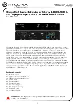 Panduit Atlona AT-OME-MS42 Installation Manual preview