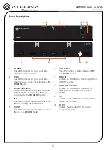 Preview for 2 page of Panduit ATLONA AT-RON-442 Installation Manual