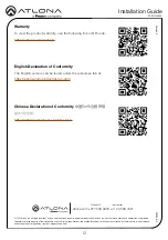 Preview for 12 page of Panduit ATLONA AT-RON-442 Installation Manual