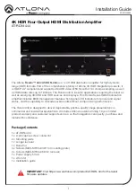 Panduit ATLONA AT-RON-444 Installation Manual preview