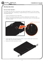 Preview for 4 page of Panduit ATLONA AT-RON-444 Installation Manual