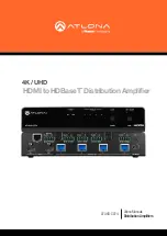 Panduit Atlona AT-UHD-CAT-4 Manual предпросмотр