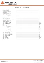 Preview for 2 page of Panduit ATLONA AT-UHD-CLSO-601 User Manual