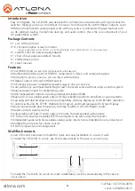 Preview for 3 page of Panduit ATLONA AT-UHD-CLSO-601 User Manual