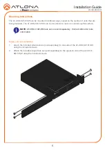 Preview for 6 page of Panduit ATLONA AT-UHD-SW-510W-KIT Installation Manual