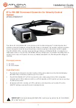 Panduit Atlona AT-VCC-RS232-KIT Installation Manual предпросмотр