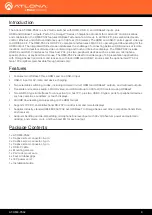 Preview for 8 page of Panduit Atlona Omega AT-OME-PS62 Instructions Manual