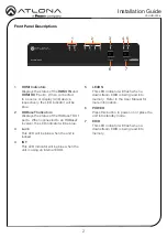 Preview for 2 page of Panduit Atlona UHD-CAT-4 Installation Manual