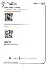 Preview for 12 page of Panduit Atlona UHD-CAT-4 Installation Manual