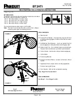 Preview for 1 page of Panduit BT2HTI Operation Instructions