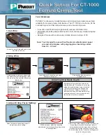 Panduit CT-1000 Quick Setup Manual предпросмотр