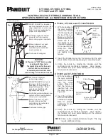 Предварительный просмотр 1 страницы Panduit CT-1003 Operation, Inspection And Maintenance Instructions