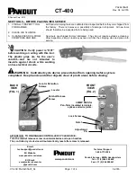 Предварительный просмотр 1 страницы Panduit CT-400 Manual