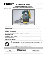 Panduit CT-902HP-5K Operation Manual preview