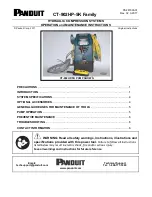 Panduit CT-902HP-5K Operation Manual предпросмотр