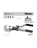 Panduit CT-920 Series Instruction Manual preview