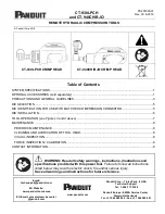 Panduit CT-930LPCH Operation Manual preview