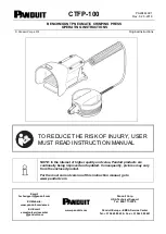 Preview for 1 page of Panduit CTFP-100 Operating Instructions Manual