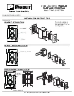 Предварительный просмотр 1 страницы Panduit JBP1D Installation Instructions