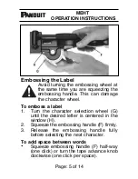 Preview for 6 page of Panduit MEHT Operation Instructions Manual