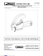 Panduit PAT1M Operation Manual preview