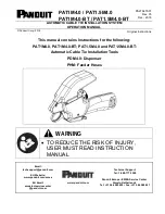 Preview for 1 page of Panduit PAT1M4.0 Operation Manual