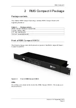 Preview for 8 page of Panduit RMS Compact II User Manual