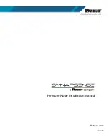 Panduit SynapSense Pressure Node Installation Manual preview