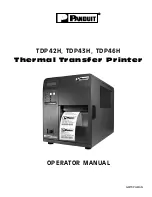 Panduit TDP42H Operator'S Manual preview