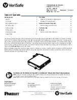 Panduit VeriSafe VS2-NET User Manual preview