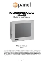 panel PC PSR110-FM Series User Manual preview