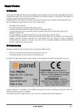 Предварительный просмотр 4 страницы panel PSG201-FM Series User Manual