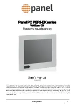 panel PSR1-EK Series User Manual preview