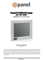 panel PSR3-EP Series User Manual preview