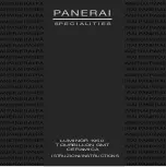 Предварительный просмотр 1 страницы Panerai Luminor 1950 Instructions Manual